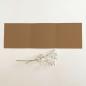 Trippel-Pocketfold-Karte quadratisch (15x15) Struktur-Karton "Walnuss" Basic Line