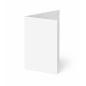 Trippelkarte - Leporello 220g/m² DIN B6 3-Fach in puderweiss