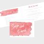 Preview: Einladung "Watercolor-Brush | Rot" DIN B6 Klappkarte