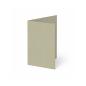 Trippelkarte - Leporello 220g/m² DIN A6 3-Fach in kraft moosgrau