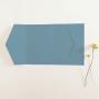Preview: Pocketfold-Karte B6 seitlich Premium-Karton "Petrol" Basic Line