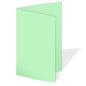 Doppelkarte - Faltkarte 240g/m² DIN B6 in pastell grün