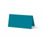 Tischkarte - Platzkarte 9 x 5 cm 210g/m² in struktur karibikblau