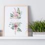 Preview: Spruchposter "Blush Rose" | Geschenkidee | Personalisiert  | Muttertag | Wanddeko