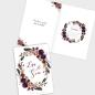 Preview: Umschlag Kirchenheft "Boho Violett-Flower" A5