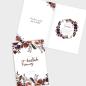 Preview: Umschlag Kirchenheft "Boho Violett-Flower" A5