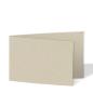 Doppelkarte - Faltkarte 250g/m² DIN A6 quer in recycling kakao