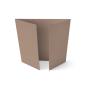 Preview: Altarfalz-Karte quadratisch (14,8x14,8cm) 240g/m² in taupe