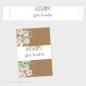 Preview: Banderole "Kraft White Roses" zu DIN B6 Pocketfolder