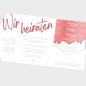 Preview: Einlegekarte "Watercolor-Brush | Rot" 11x16