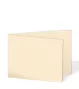 Doppelkarte - Faltkarte 240g/m² DIN B6 quer in creme