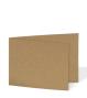 Doppelkarte - Faltkarte 220g/m² DIN B6 quer in kraft braun