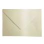Briefumschläge - Briefhüllen in metallic-ivory, DIN B6 120g/m² oF, Nassklebung