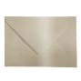 Briefumschläge - Briefhüllen in metallic-sand, DIN B6 120g/m² oF, Nassklebung
