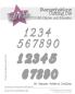 Preview: Kulricke Stanzschablone "Zahlen mit Schatten" Craft Die 