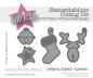 Preview: Kulricke Stanzschablone "Kleine Weihnachtsanhänger" Craft Die 