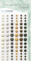 Preview: LaCreativ Enamel Dots „Naturfarben“ – 84 selbstklebende Dekopunkte