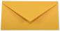 Briefumschlag DIN lang in altgold, 120g, ohne Fenster, Nassklebung
