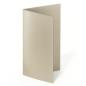 Faltkarte DIN Lang  250g/m²  in metallic-sand