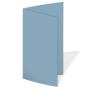 Faltkarte DIN Lang  220g/m²  in graublau