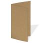 Faltkarte DIN Lang  220g/m²  in kraft braun