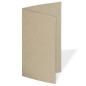 Faltkarte DIN Lang  220g/m²  in kraft grau