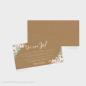 Preview: Backing-Card "Kraft White Roses" 19,5x10
