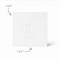 Preview: Karte - Einlegekarte 15x15 cm 230g/m² in pergament ice