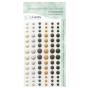 Preview: LaCreativ Enamel Dots „Naturfarben“ – 84 selbstklebende Dekopunkte