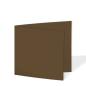 Doppelkarte - Faltkarte quadratisch 15x15cm, 220g/m² in braun