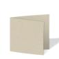 Doppelkarte - Faltkarte quadratisch 15x15cm, 250g/m² in recycling kakao