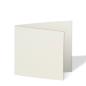 Doppelkarte - Faltkarte quadratisch 15x15cm, 250g/m² in natur wollweiss