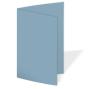 Preview: Doppelkarte - Faltkarte blanko 220g/m² DIN A6 in graublau