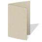 Doppelkarte - Faltkarte 250g/m² DIN B6 in recycling kakao