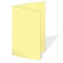 Doppelkarte - Faltkarte 240g/m² DIN B6 in gelb