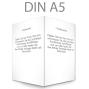 Preview: Klappkarte blanko DIN A5 - beidseitig (eigenes Design)