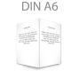 Preview: Klappkarte blanko DIN A6 - beidseitig (eigenes Design)
