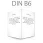 Preview: Klappkarte blanko DIN B6 - beidseitig (eigenes Design)