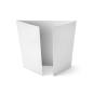Altarfalz-Karte quadratisch (14,8x14,8cm) 240g/m² in leinen (weiss)