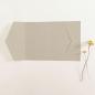 Pocketfold-Karte B6 seitlich Recycling "Kraft Kakao 15%" Basic Line