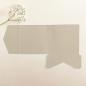Preview: Pocketfold-Karte Quadrat (15x15) Recycling-Karton "Kakao 15%" Exklusiv Line