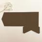Preview: Pocketfold-Karte Quadrat (15x15) Premium-Karton "Braun" Exklusiv Line