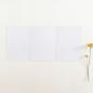 Preview: Pocketfold-Karte B6 Tripple Struktur-Karton "Leinen (weiss)" Basic Line