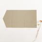 Preview: Pocketfold-Karte B6 Recycling "Kraft Grau" Exklusiv Line