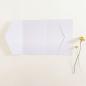 Preview: Pocketfold-Karte B6 seitlich Premium-Karton "Metallic Polarweiss" Basic Line