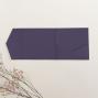 Preview: Pocketfold-Karte Quadrat (15x15) Premium-Karton "Aubergine" Exklusiv Line