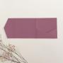 Preview: Pocketfold-Karte Quadrat (15x15) Premium-Karton "Himbeere" Exklusiv Line