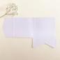 Preview: Pocketfold-Karte Quadrat (15x15) Premium-Karton "Metallic Polarweiss" Exklusiv Line