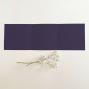 Trippel-Pocketfold-Karte quadratisch (15x15) Premium-Karton "Aubergine" Basic Line