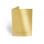 Passepartoutkarte rechteck 3-Fach DIN A6 in metallic-gold